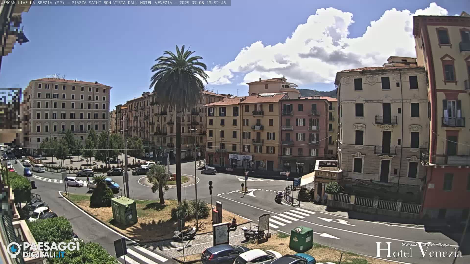 La Spezia Piazza Saint Bon Square Live Cam - Liguria, Italy