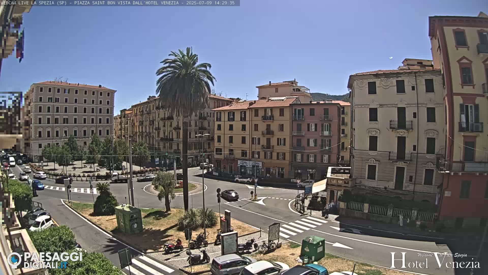 La Spezia Piazza Saint Bon Square Live Cam - Liguria, Italy