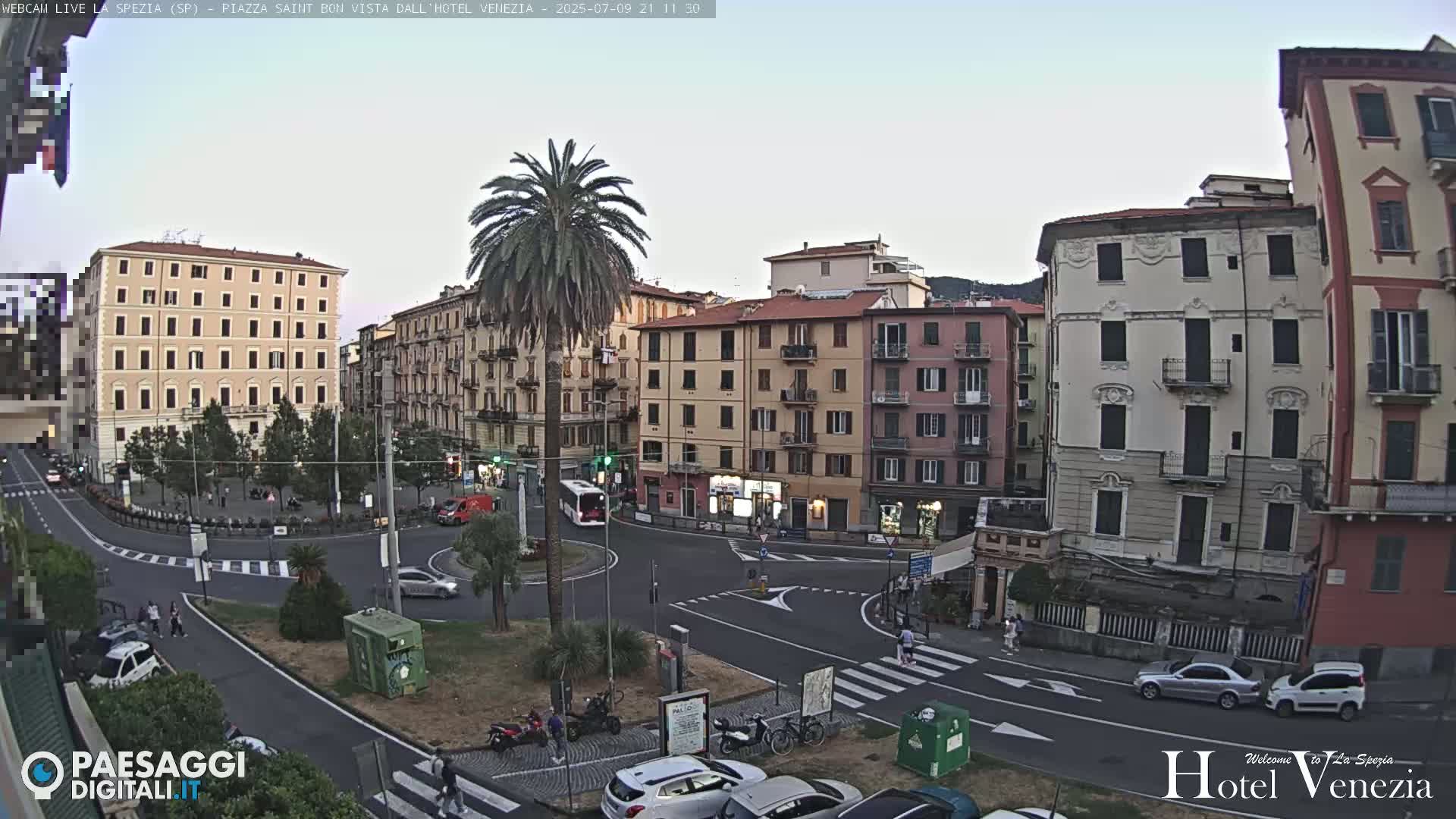 La Spezia Piazza Saint Bon Square Live Cam - Liguria, Italy
