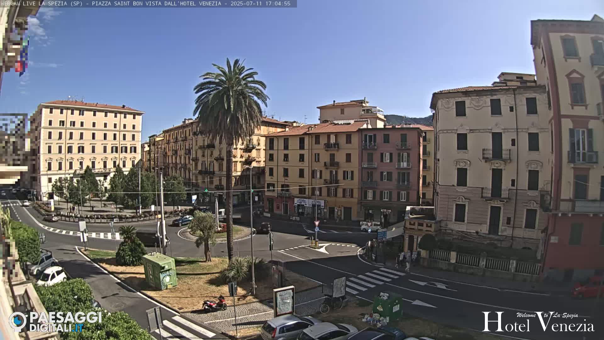 La Spezia Piazza Saint Bon Square Live Cam - Liguria, Italy