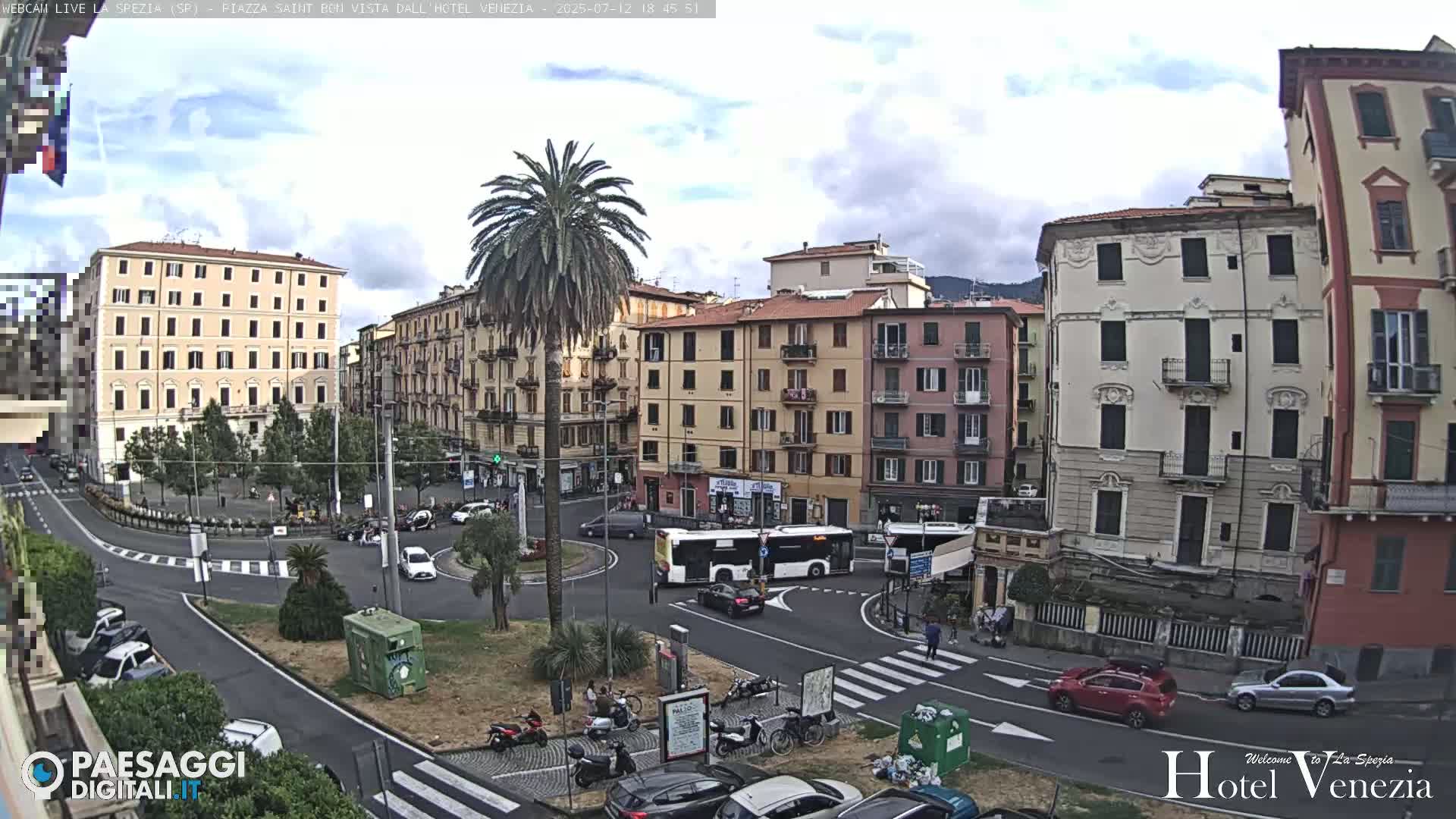 La Spezia Piazza Saint Bon Square Live Cam - Liguria, Italy
