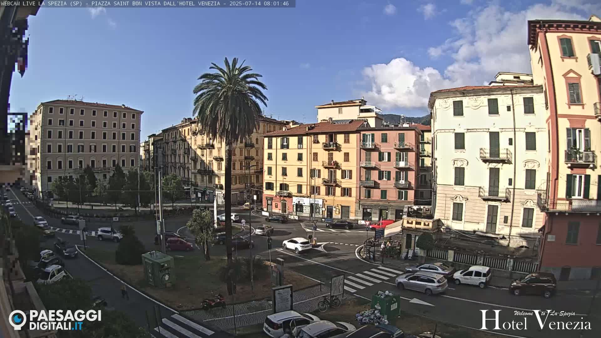 La Spezia Piazza Saint Bon Square Live Cam - Liguria, Italy