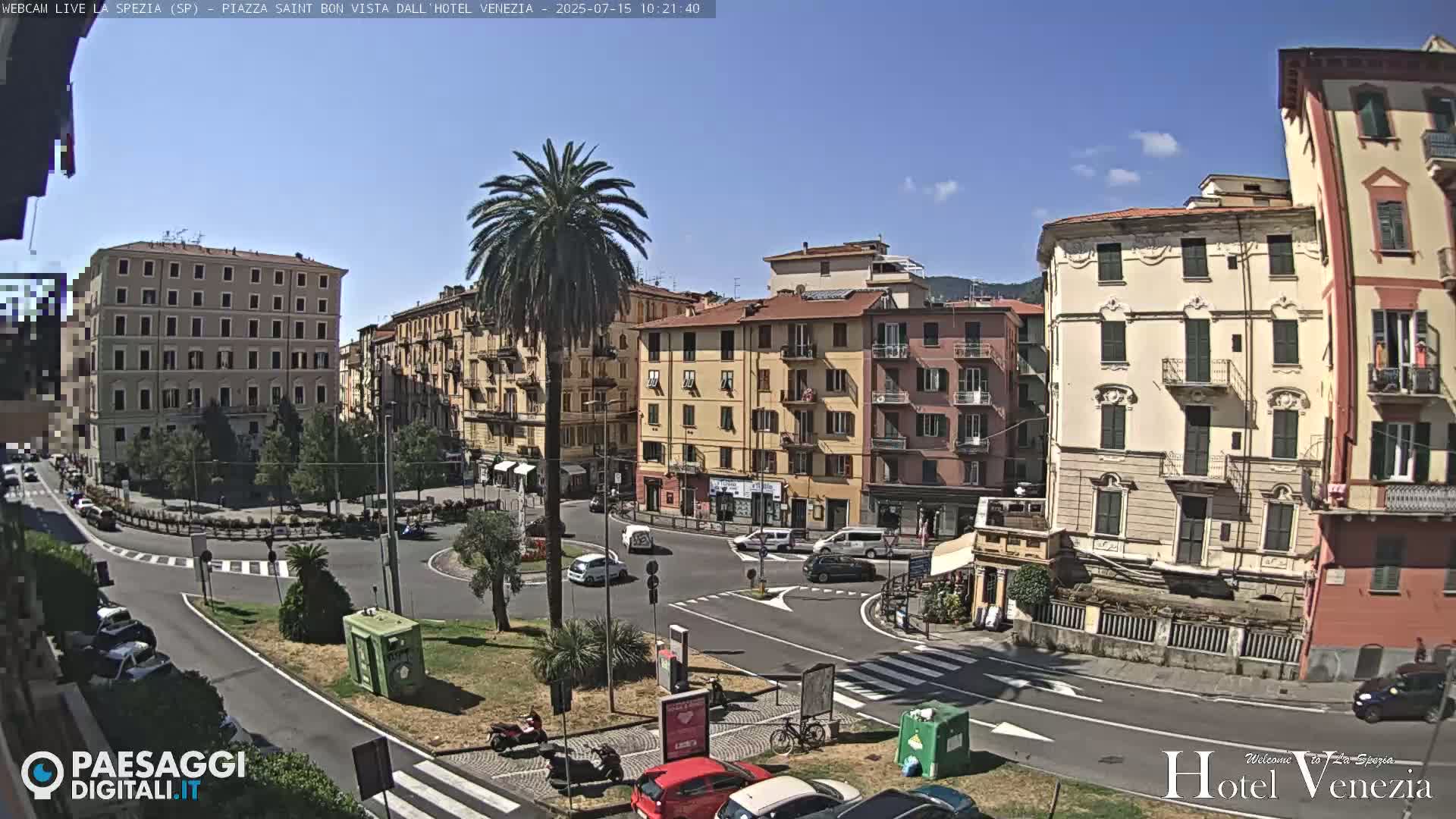 La Spezia Piazza Saint Bon Square Live Cam - Liguria, Italy