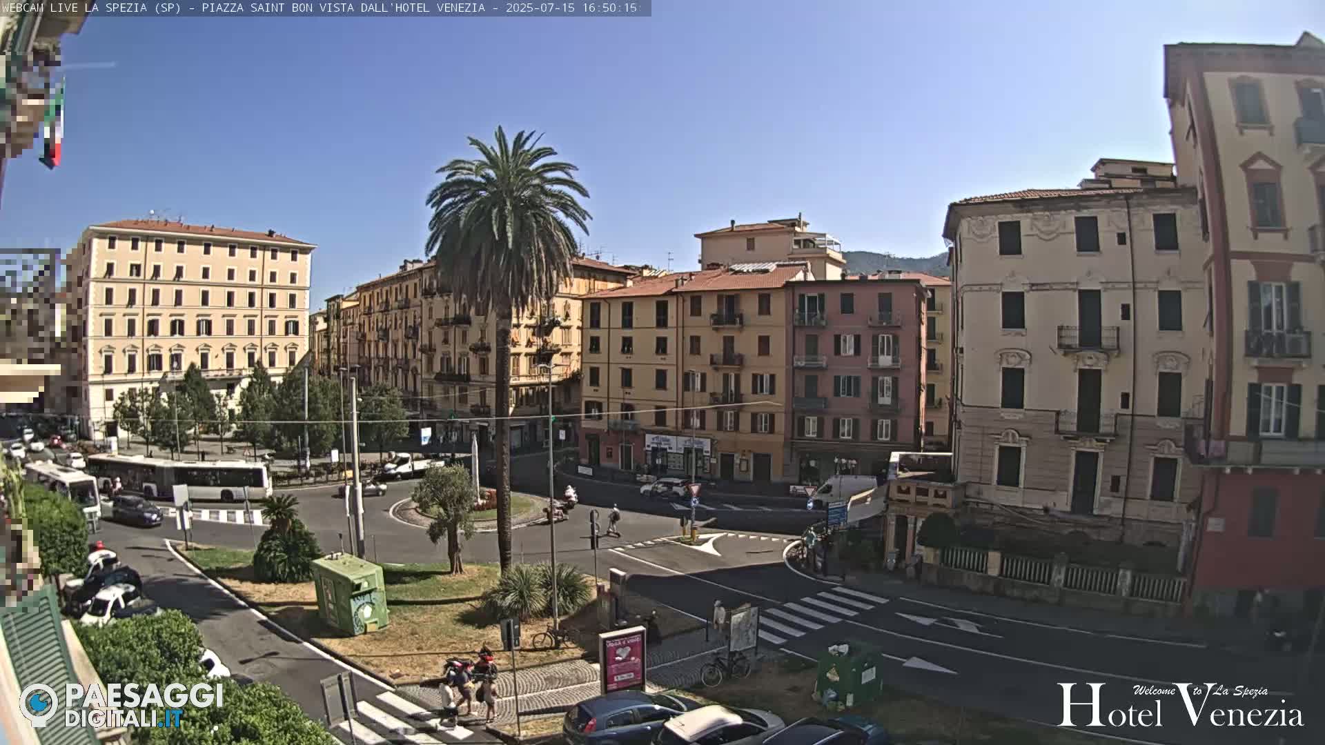 La Spezia Piazza Saint Bon Square Live Cam - Liguria, Italy