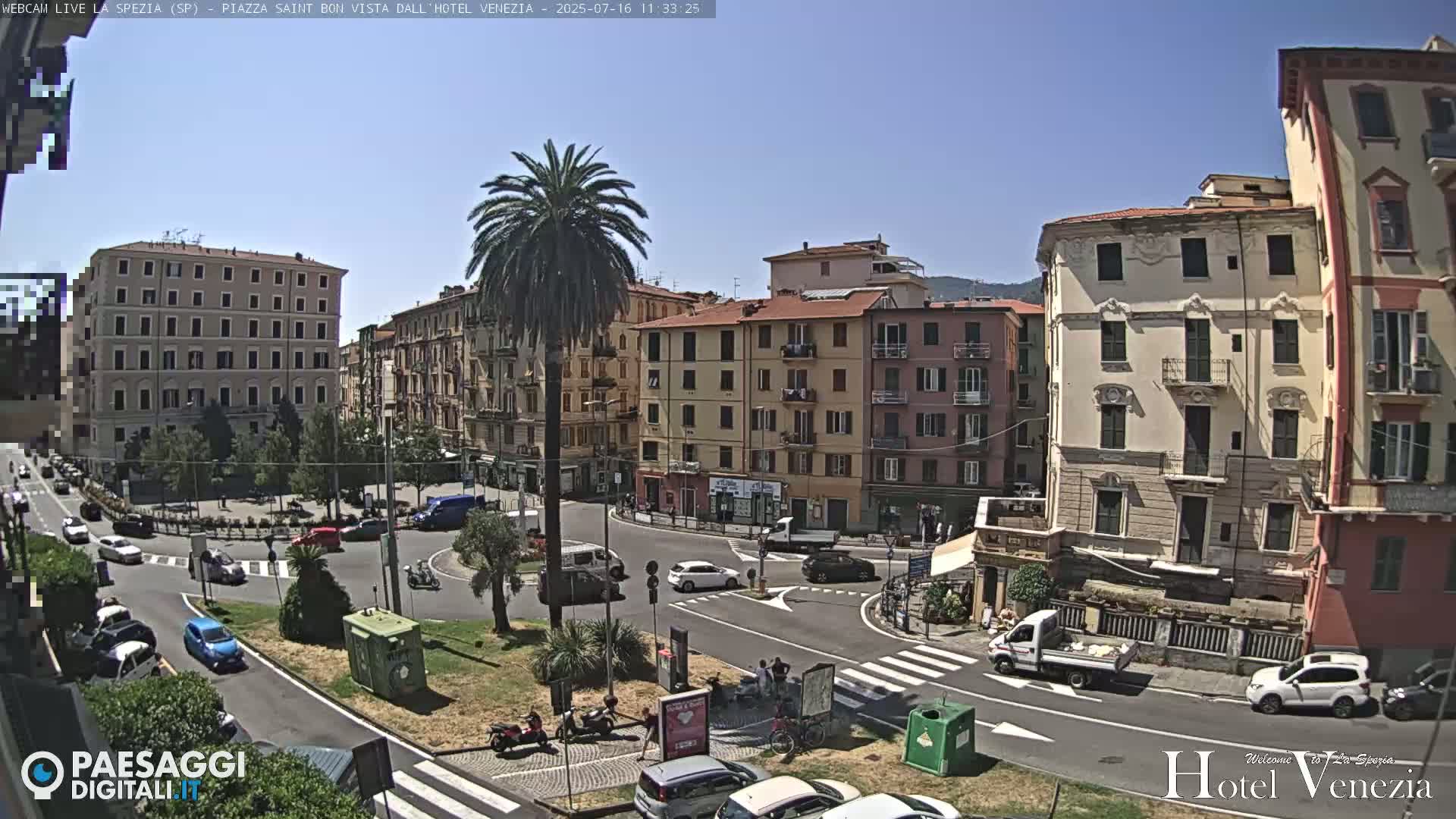 La Spezia Piazza Saint Bon Square Live Cam - Liguria, Italy