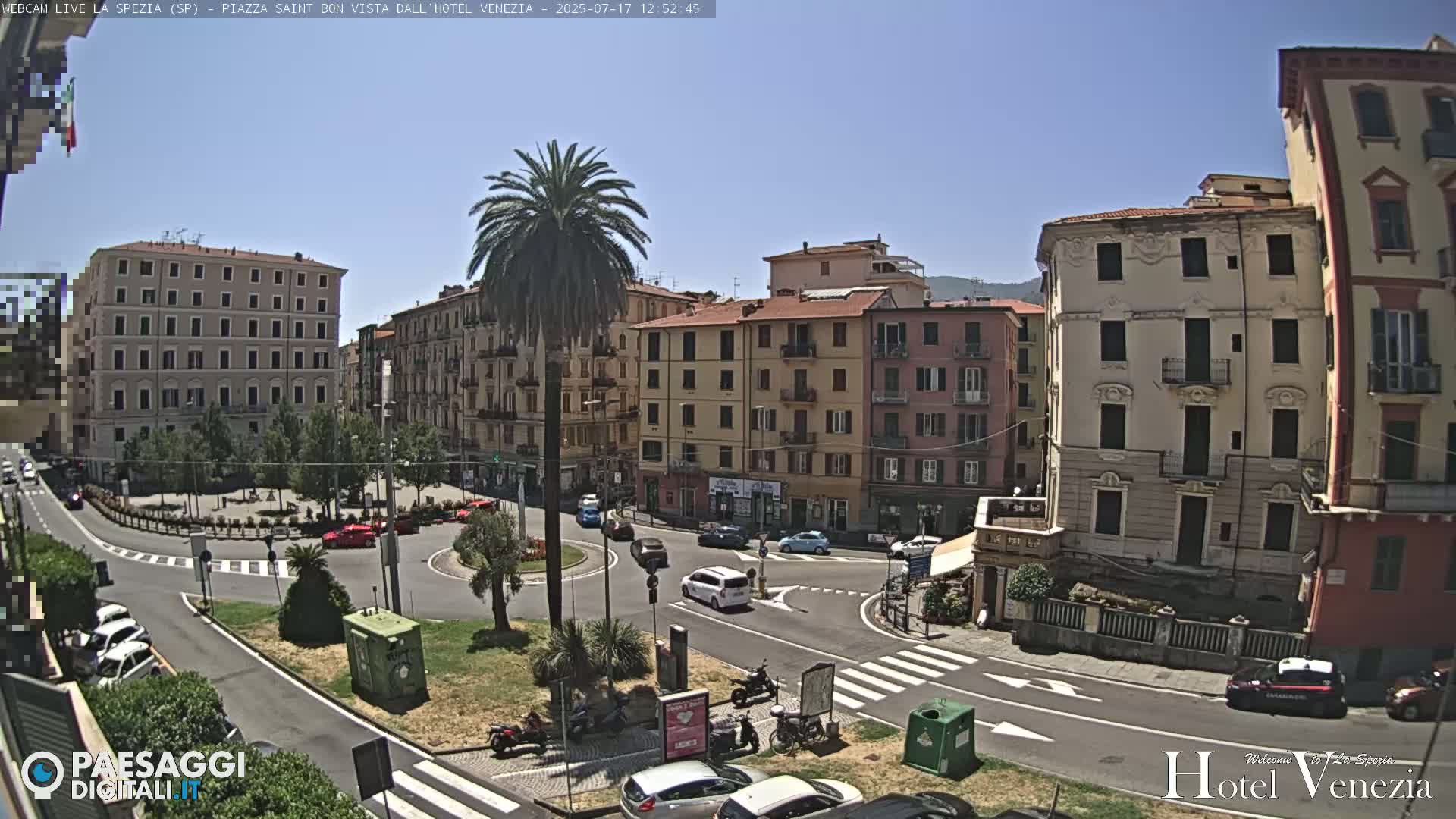 La Spezia Piazza Saint Bon Square Live Cam - Liguria, Italy
