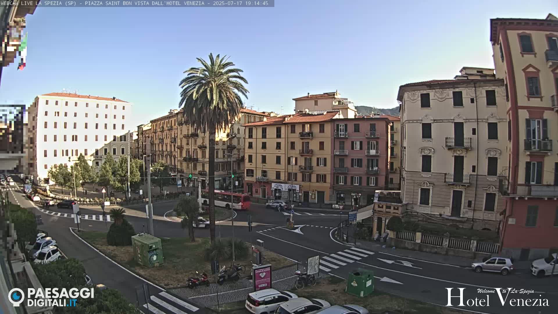 La Spezia Piazza Saint Bon Square Live Cam - Liguria, Italy