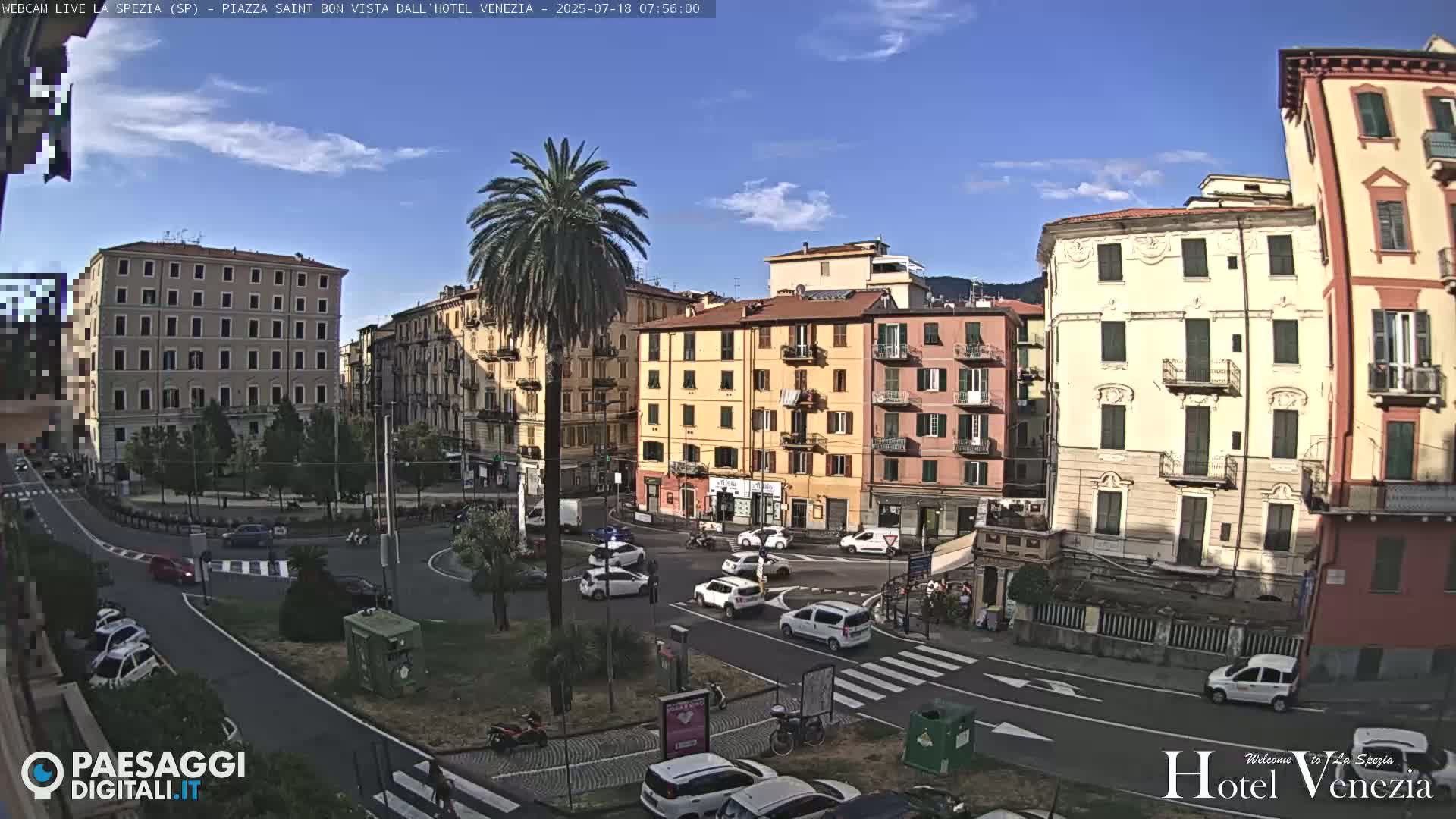 La Spezia Piazza Saint Bon Square Live Cam - Liguria, Italy