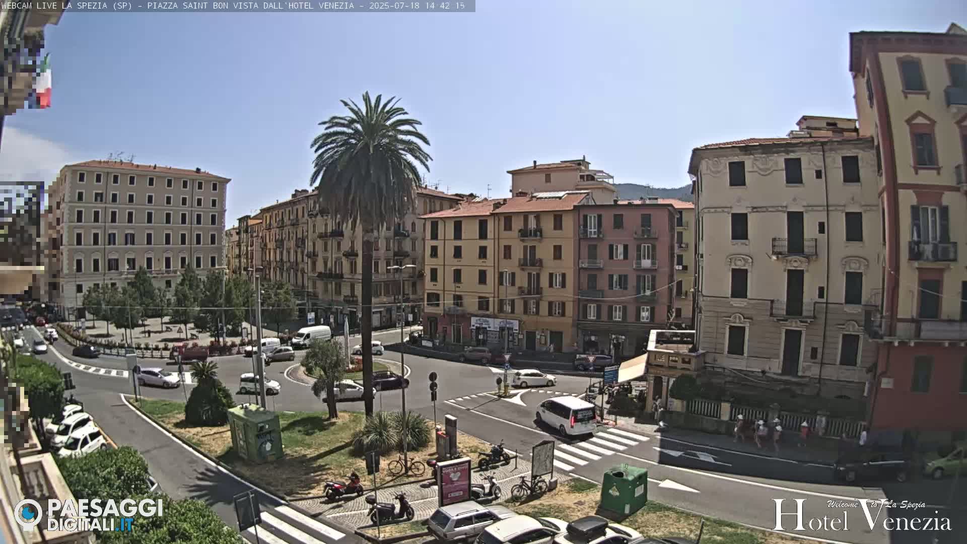 La Spezia Piazza Saint Bon Square Live Cam - Liguria, Italy