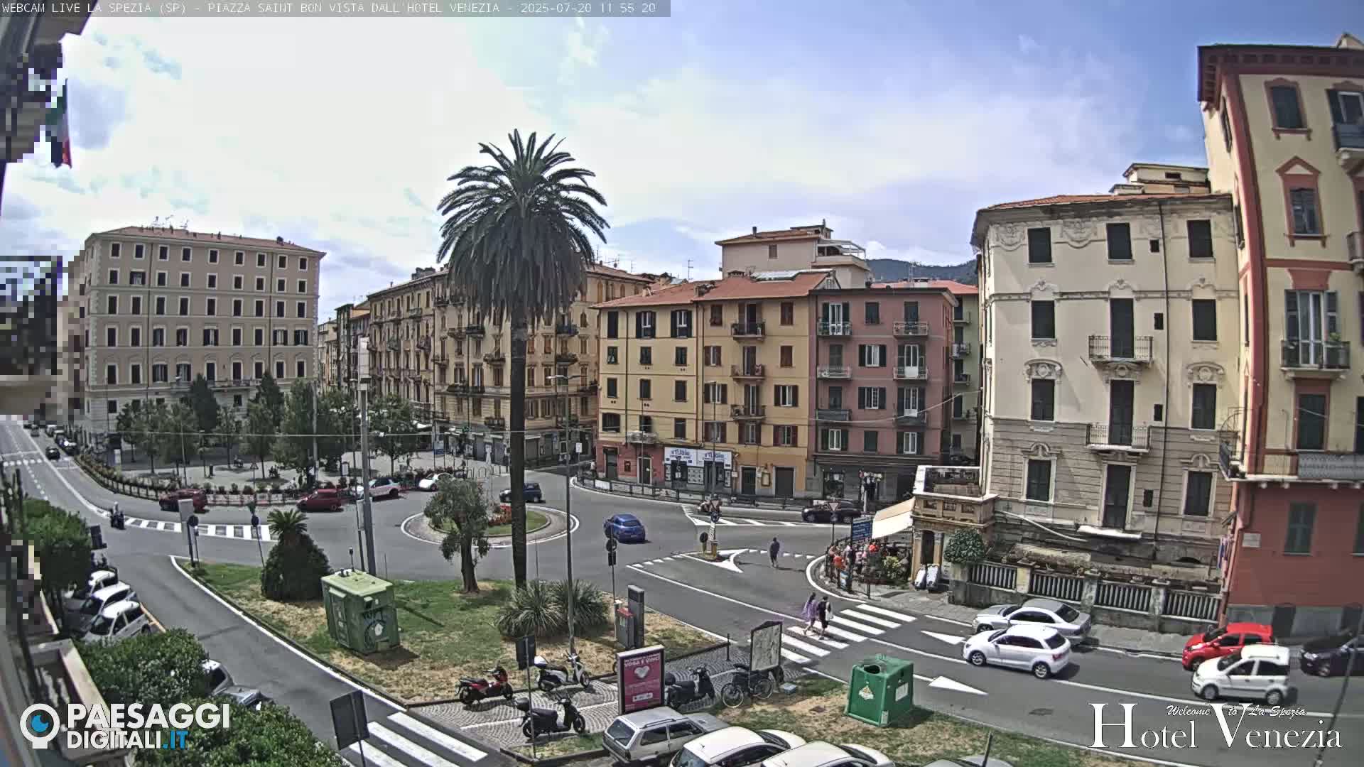 La Spezia Piazza Saint Bon Square Live Cam - Liguria, Italy