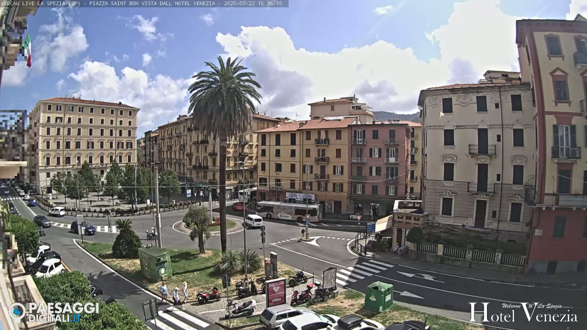 La Spezia Piazza Saint Bon Square Live Cam - Liguria, Italy