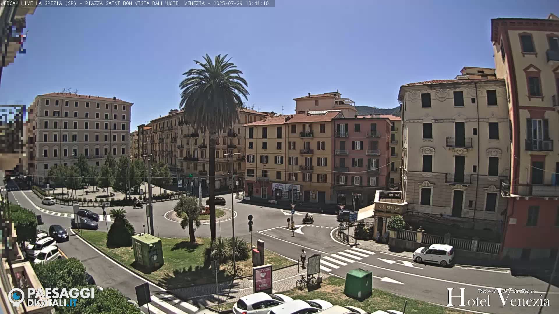 La Spezia Piazza Saint Bon Square Live Cam - Liguria, Italy