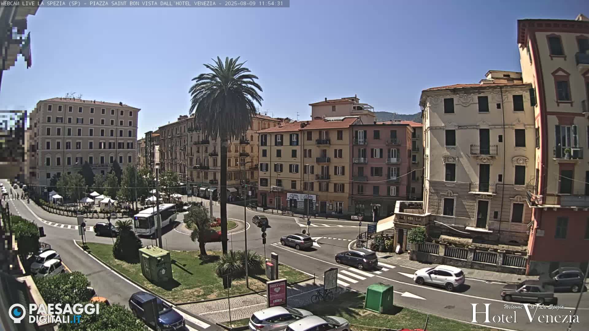 La Spezia Piazza Saint Bon Square Live Cam - Liguria, Italy