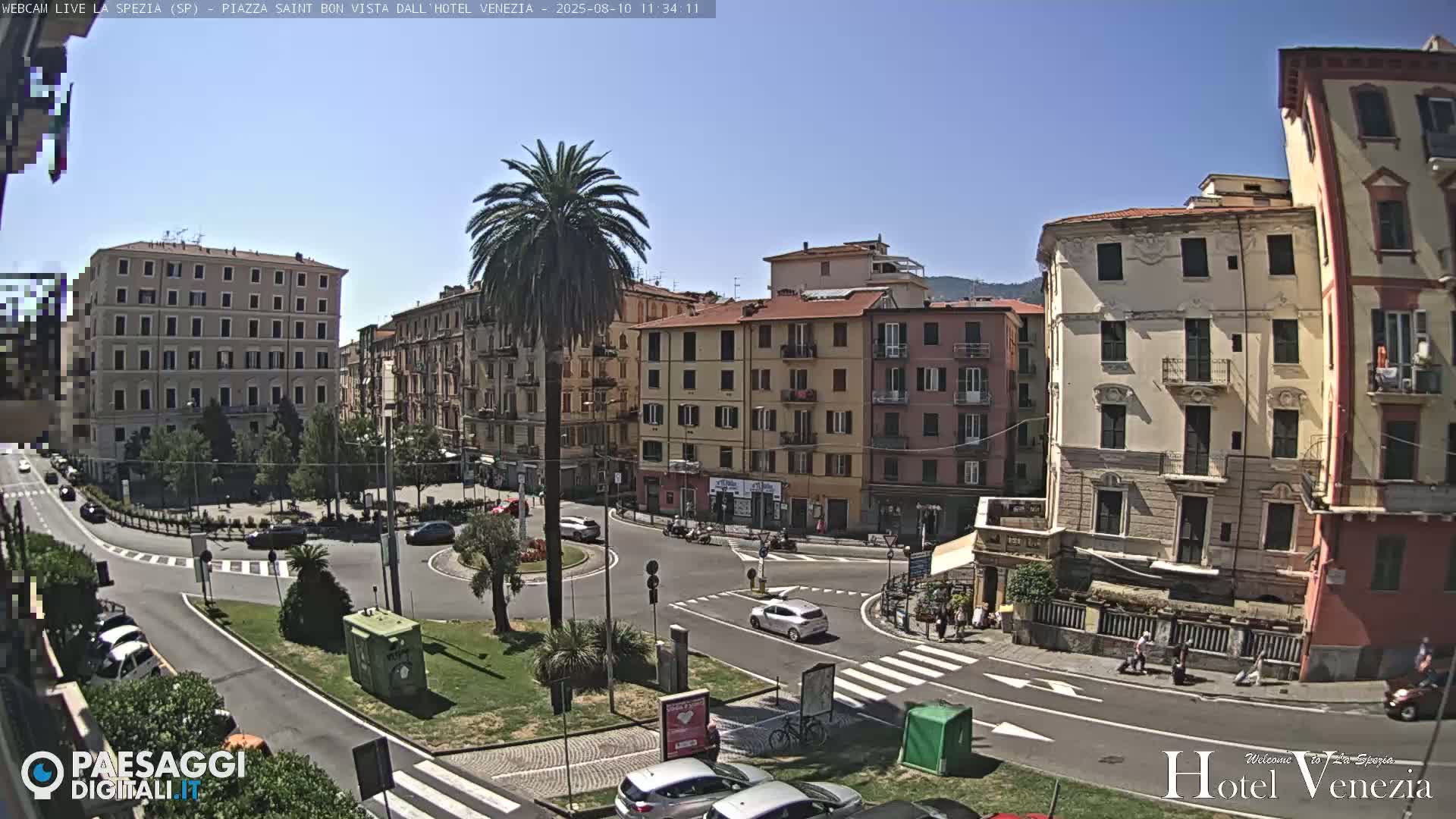 La Spezia Piazza Saint Bon Square Live Cam - Liguria, Italy