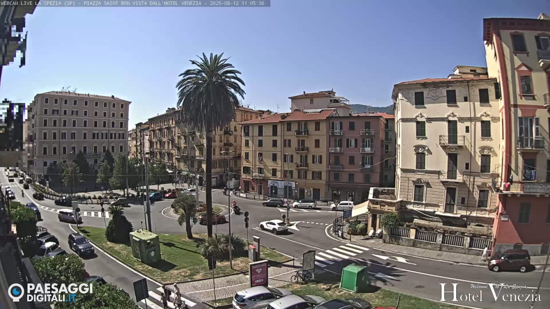 La Spezia Piazza Saint Bon Square Live Cam - Liguria, Italy