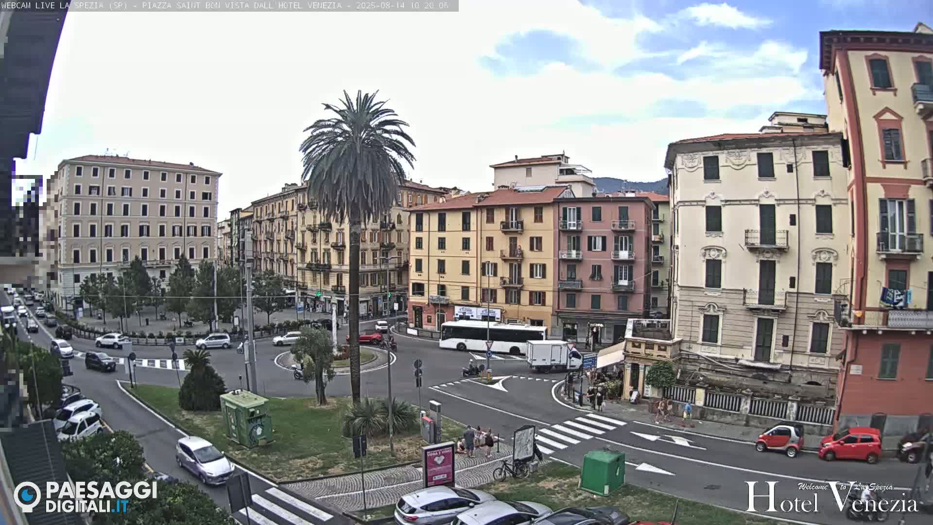 La Spezia Piazza Saint Bon Square Live Cam - Liguria, Italy