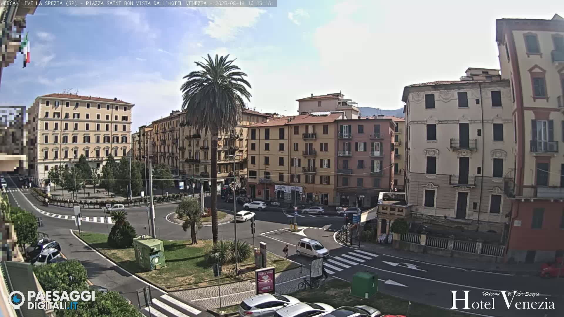 La Spezia Piazza Saint Bon Square Live Cam - Liguria, Italy