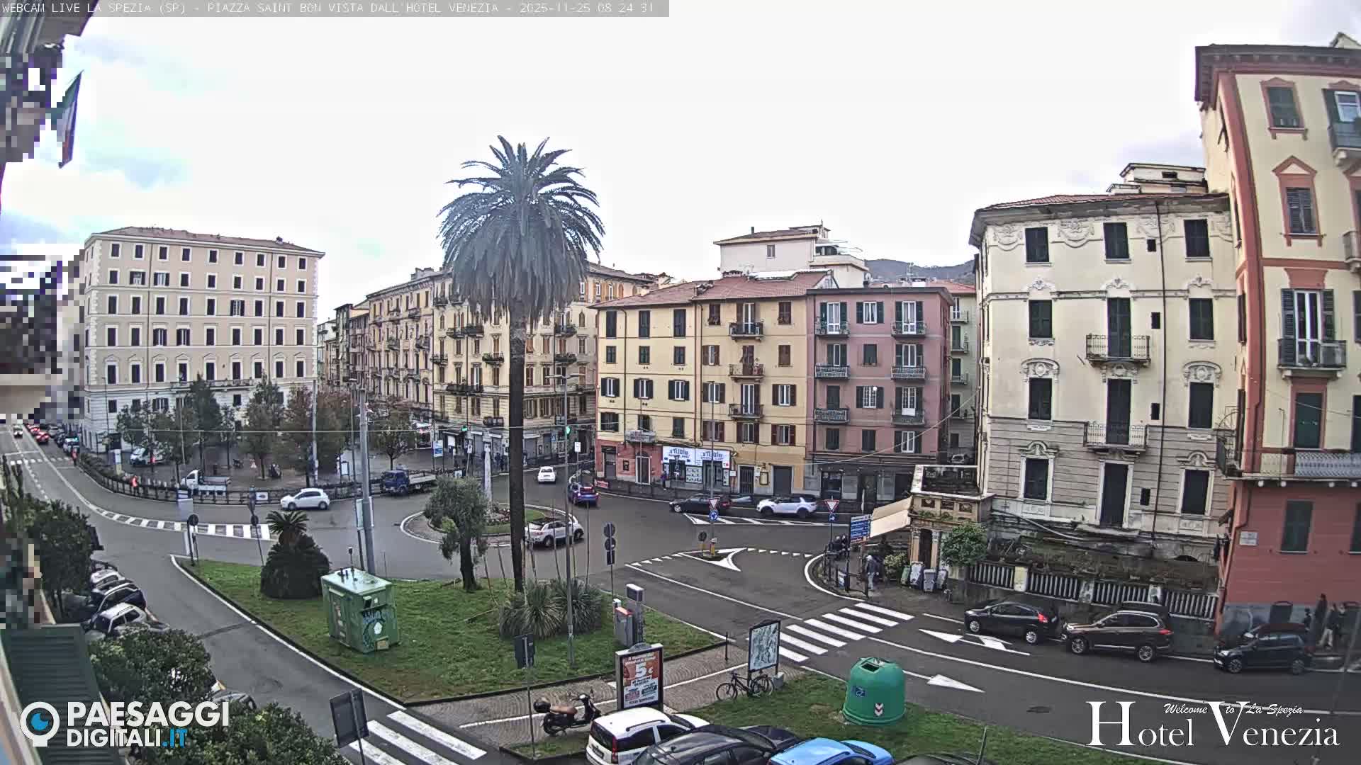 La Spezia Piazza Saint Bon Square Live Cam - Liguria, Italy