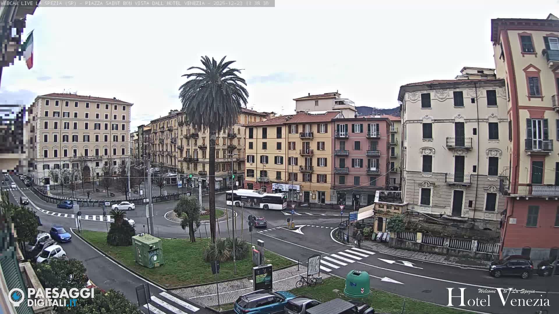 La Spezia Piazza Saint Bon Square Live Cam - Liguria, Italy