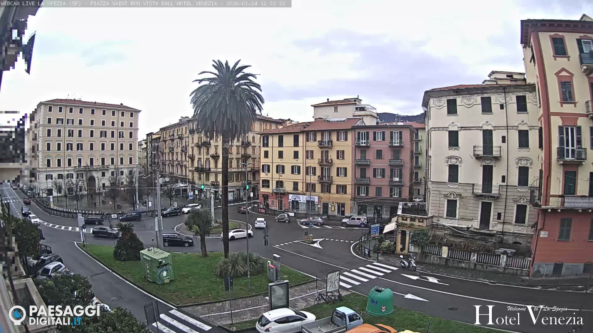 La Spezia Piazza Saint Bon Square Live Cam - Liguria, Italy