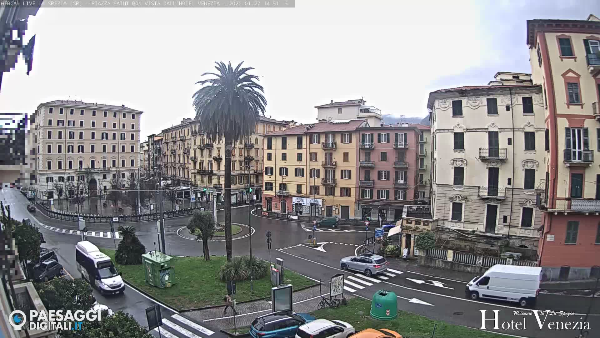 La Spezia Piazza Saint Bon Square Live Cam - Liguria, Italy