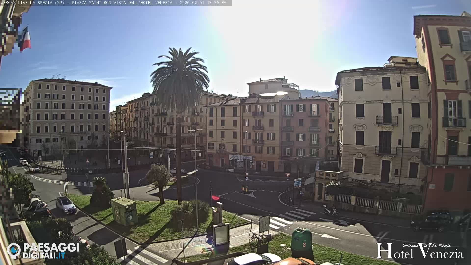 La Spezia Piazza Saint Bon Square Live Cam - Liguria, Italy