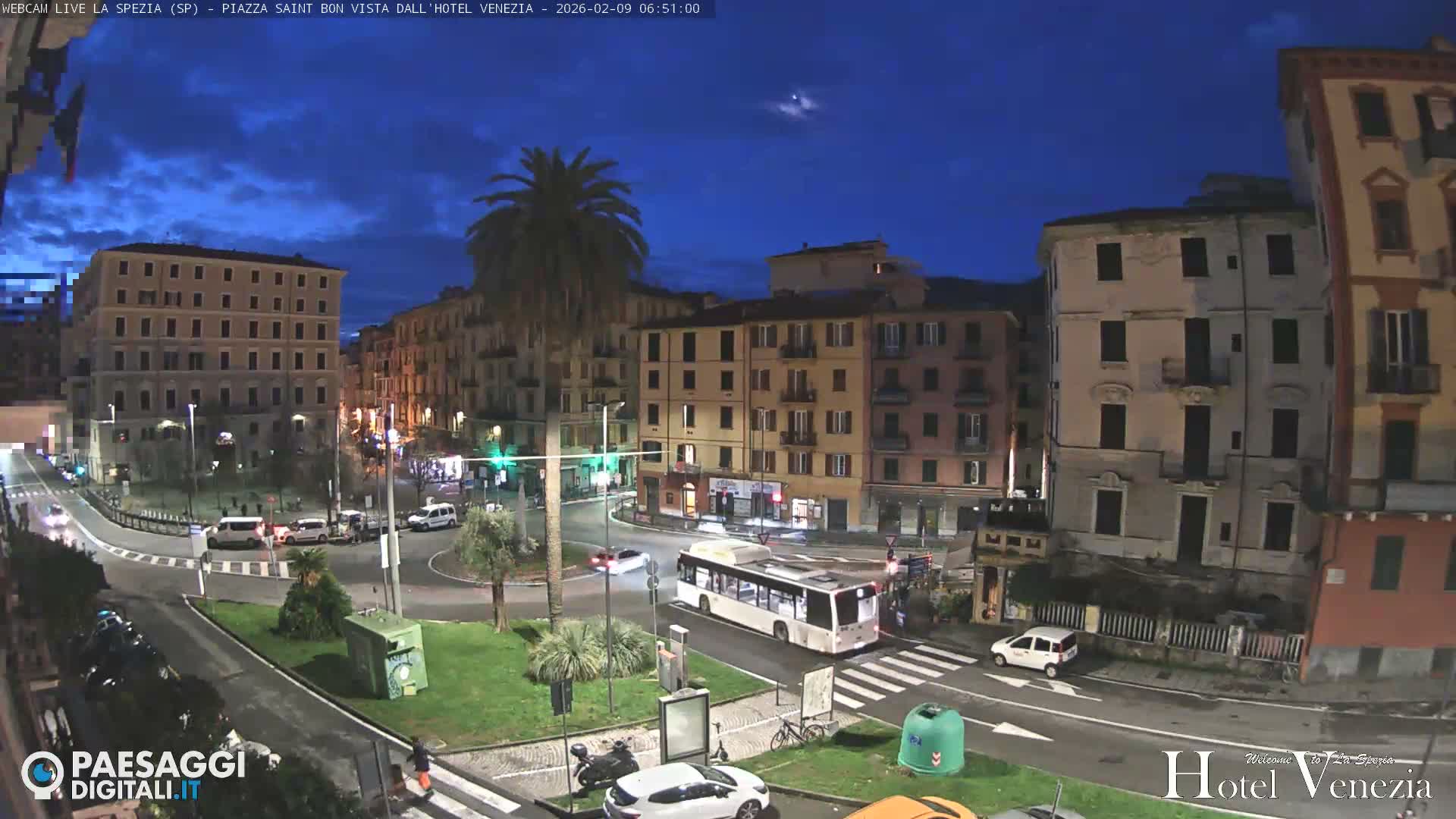 La Spezia Piazza Saint Bon Square Live Cam - Liguria, Italy