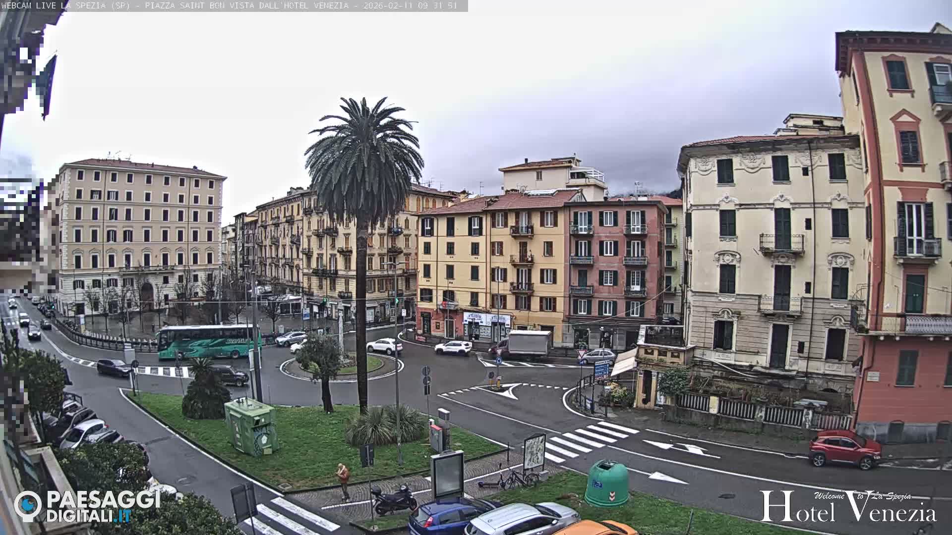 La Spezia Piazza Saint Bon Square Live Cam - Liguria, Italy
