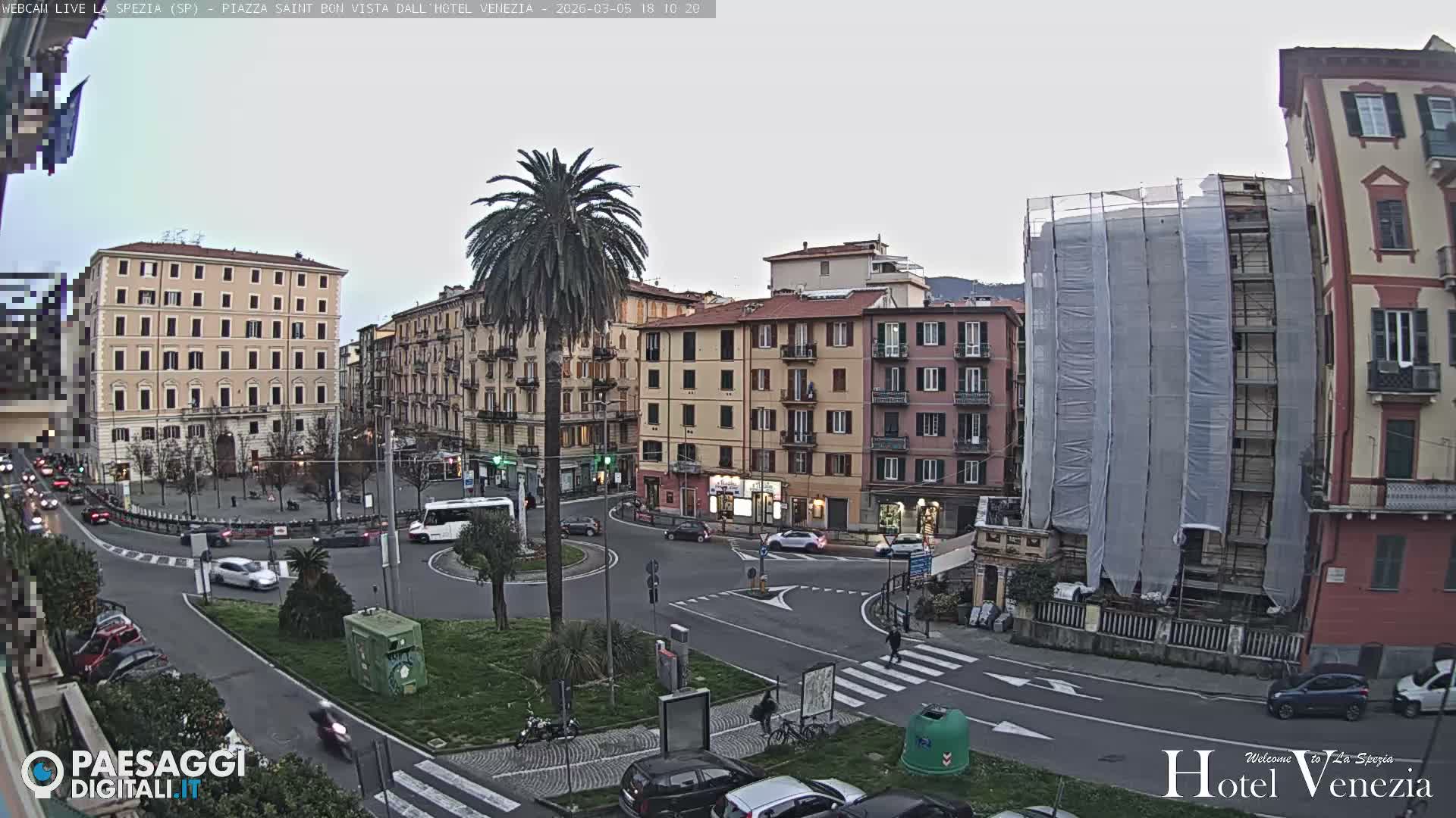 La Spezia Piazza Saint Bon Square Live Cam - Liguria, Italy