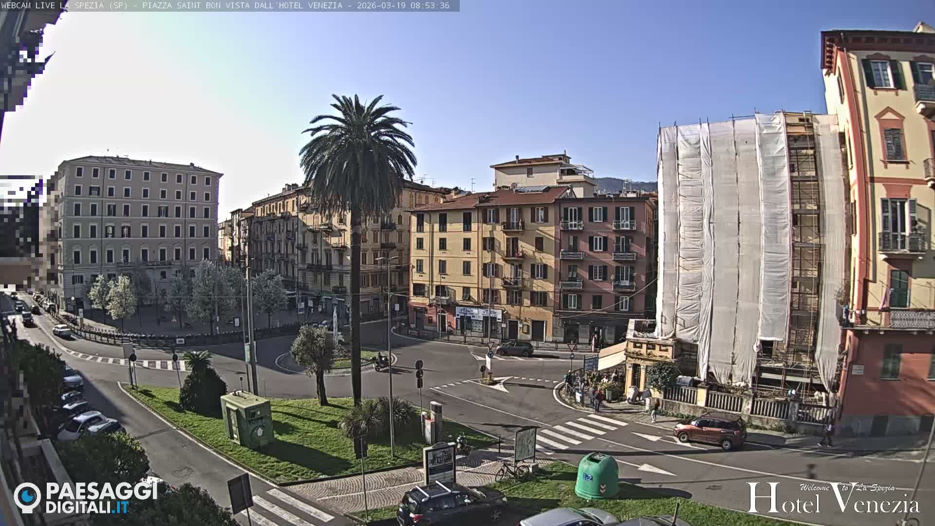 La Spezia Piazza Saint Bon Square Live Cam - Liguria, Italy