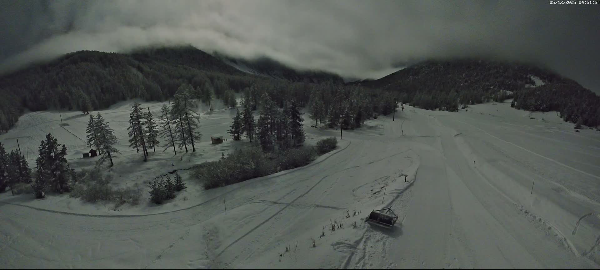 Arvieux Cross-Country Ski Center ( Foyer de ski de fond Arvieux) Live Cam - Brunissard, Arvieux, Briancon, Hautes-Alpes, Provence-Alpes-Cote d’Azur, France