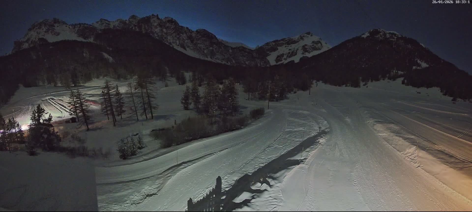 Arvieux Cross-Country Ski Center ( Foyer de ski de fond Arvieux) Live Cam - Brunissard, Arvieux, Briancon, Hautes-Alpes, Provence-Alpes-Cote d’Azur, France