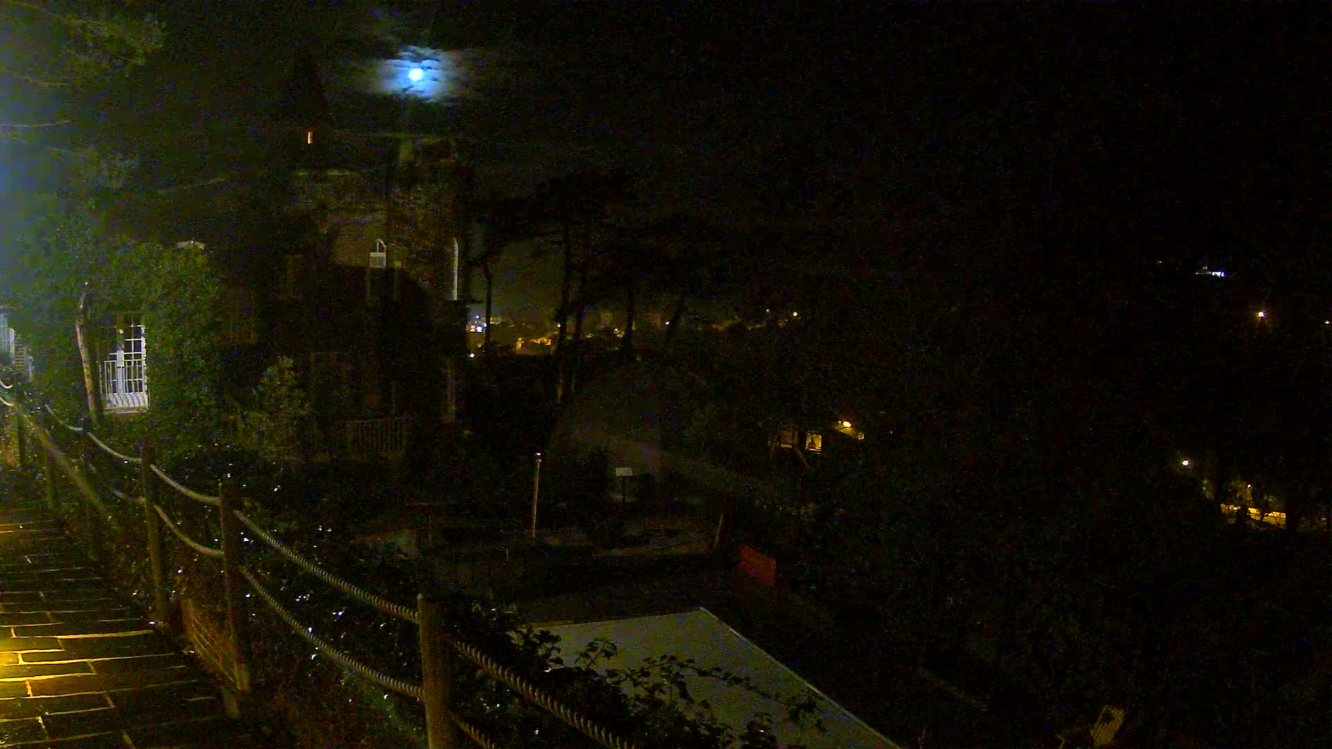 Etretat Commune Silhouette from  Le Domaine Saint-Clair Live Cam - Etretat, Le Havre, Seine-Maritime, Normandie, France