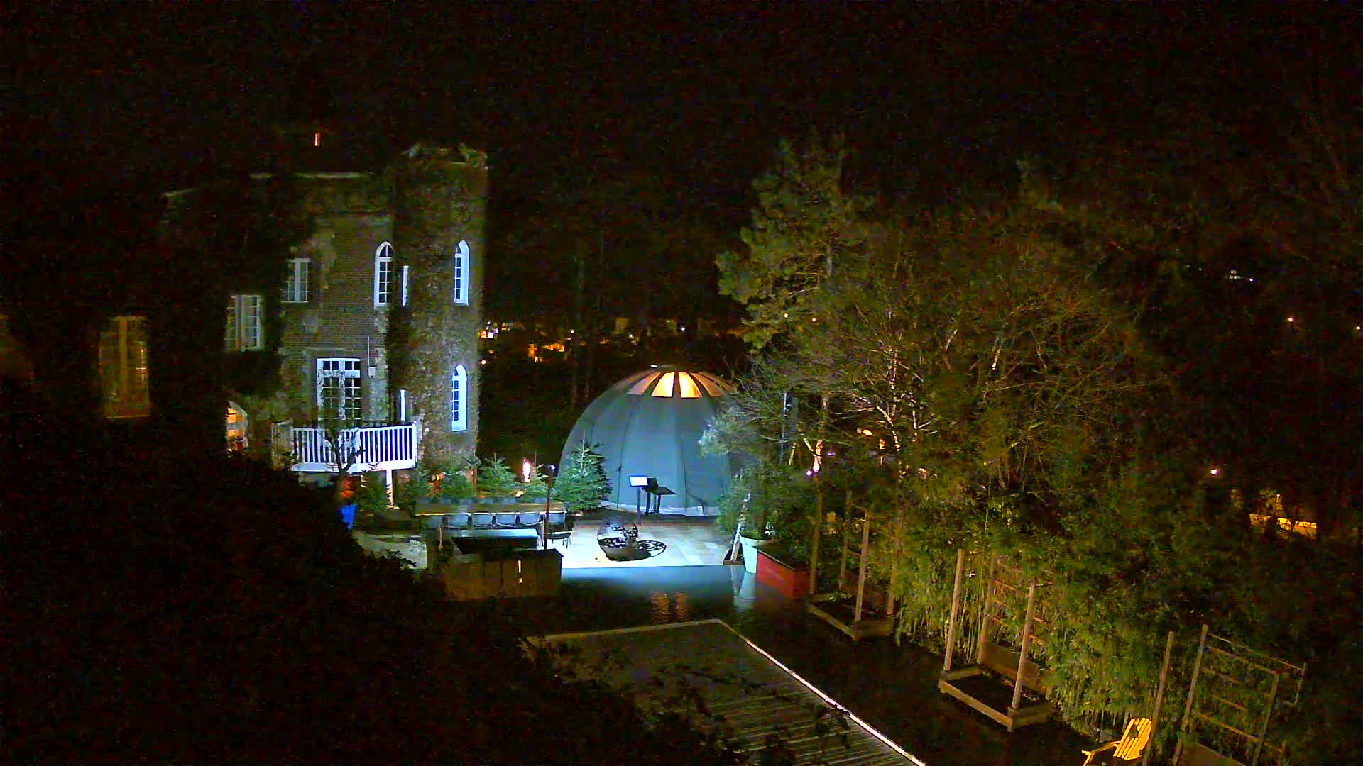 Etretat Commune Silhouette from  Le Domaine Saint-Clair Live Cam - Etretat, Le Havre, Seine-Maritime, Normandie, France