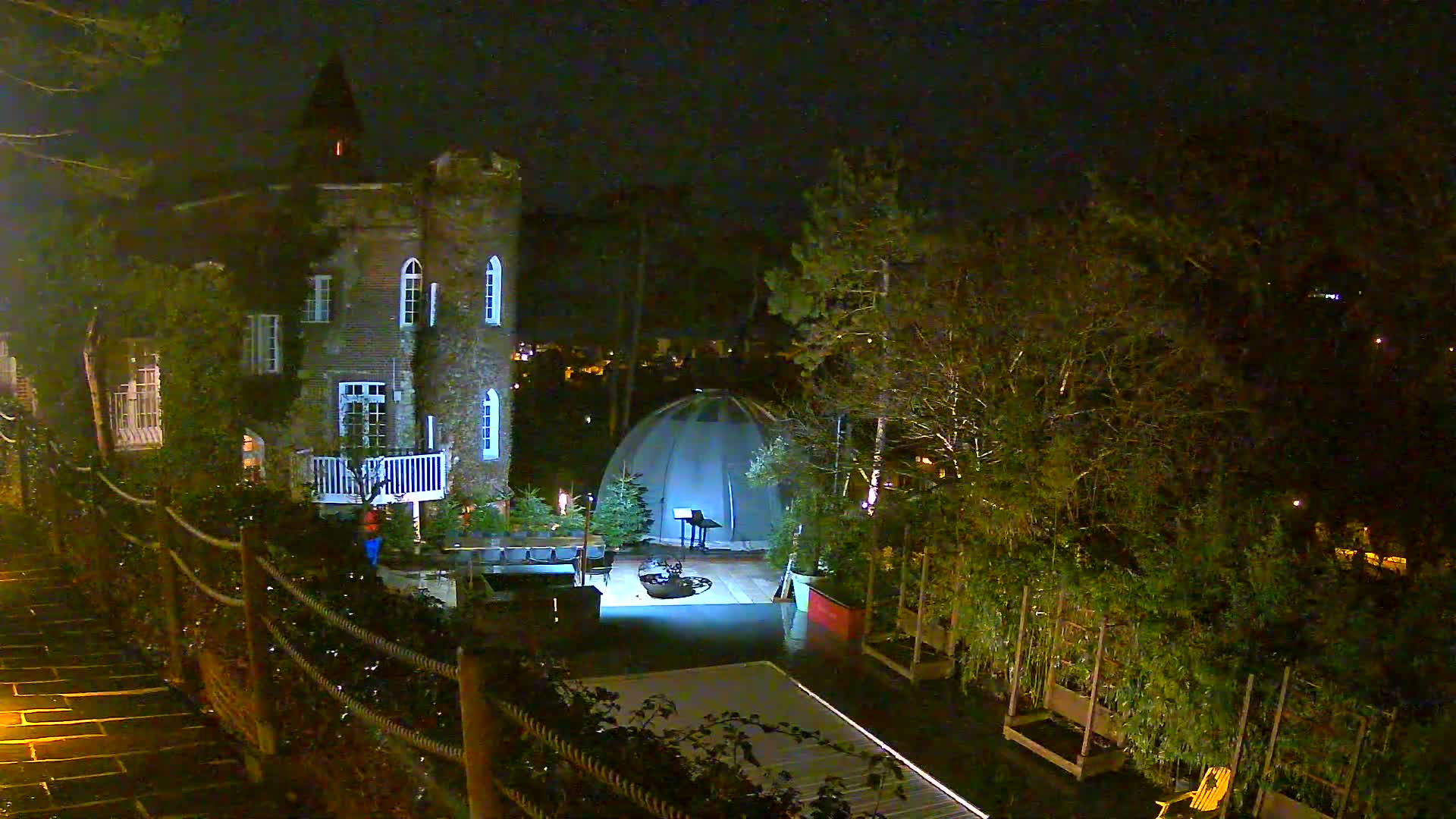 Etretat Commune Silhouette from  Le Domaine Saint-Clair Live Cam - Etretat, Le Havre, Seine-Maritime, Normandie, France