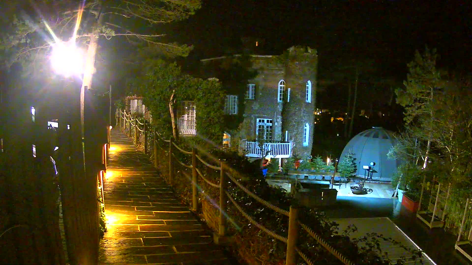 Etretat Commune Silhouette from  Le Domaine Saint-Clair Live Cam - Etretat, Le Havre, Seine-Maritime, Normandie, France
