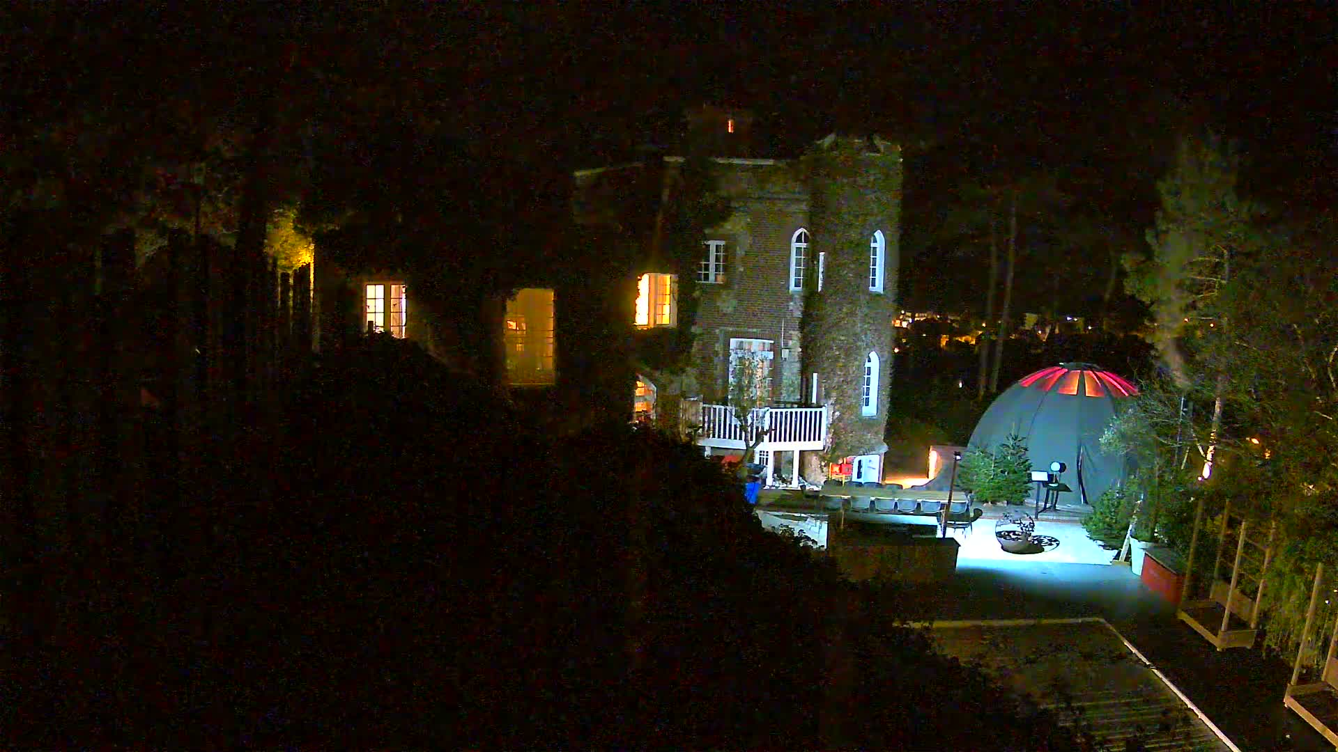 Etretat Commune Silhouette from  Le Domaine Saint-Clair Live Cam - Etretat, Le Havre, Seine-Maritime, Normandie, France