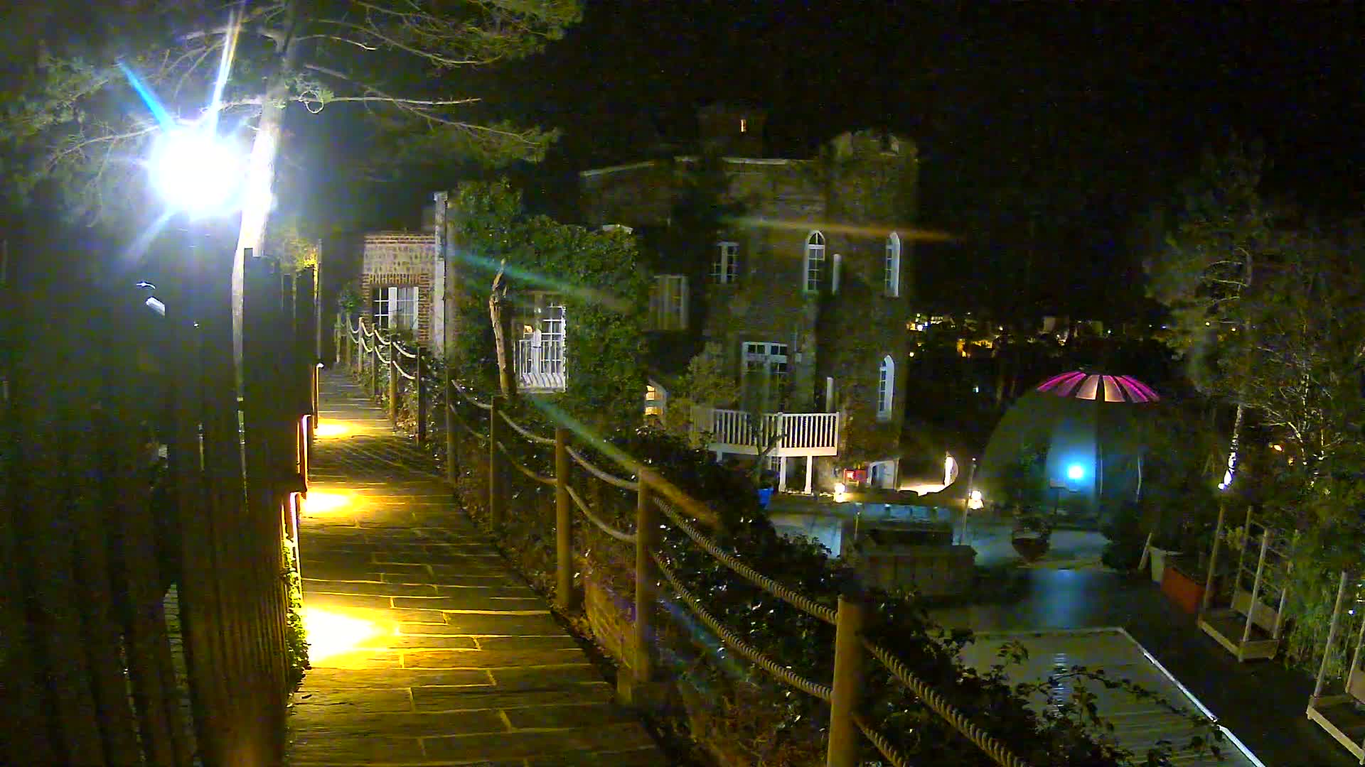 Etretat Commune Silhouette from  Le Domaine Saint-Clair Live Cam - Etretat, Le Havre, Seine-Maritime, Normandie, France
