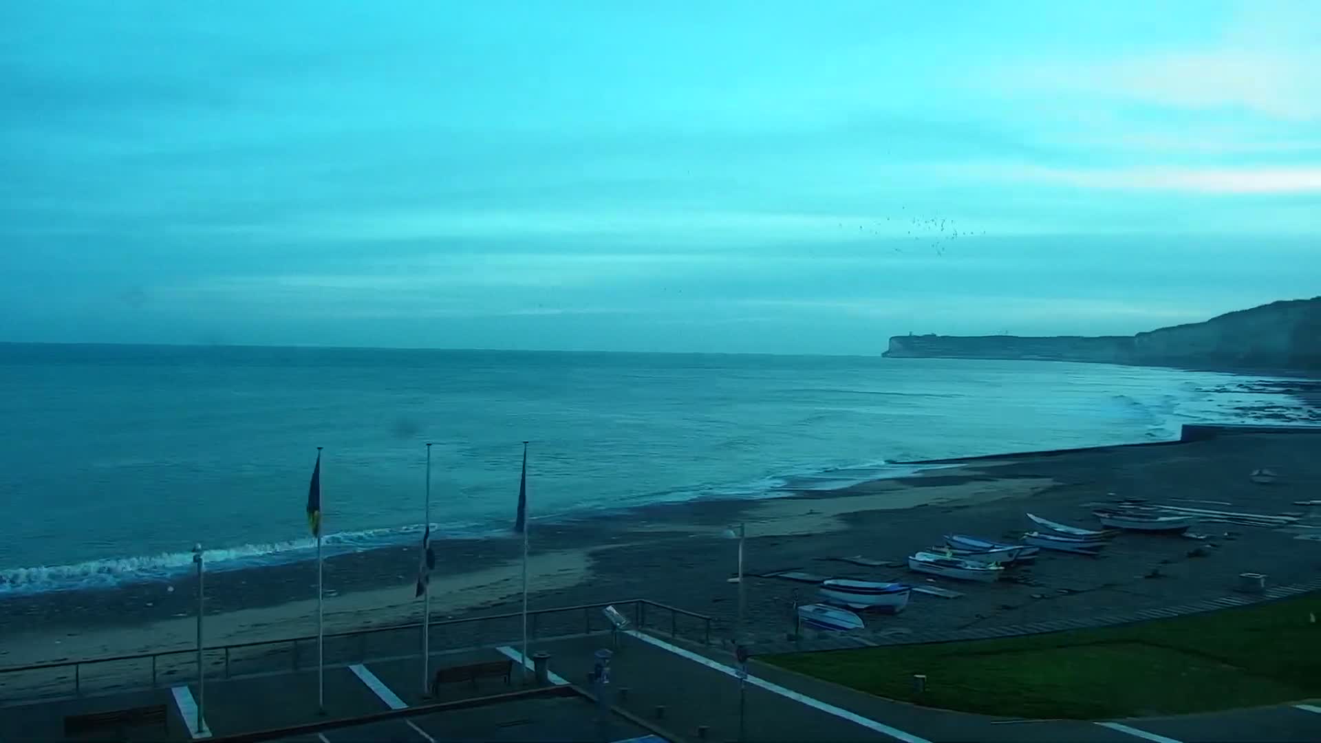 Yport Village & Plage Yport Beach Live Cam - Yport, Le Havre, Seine-Maritime, Normandie, France