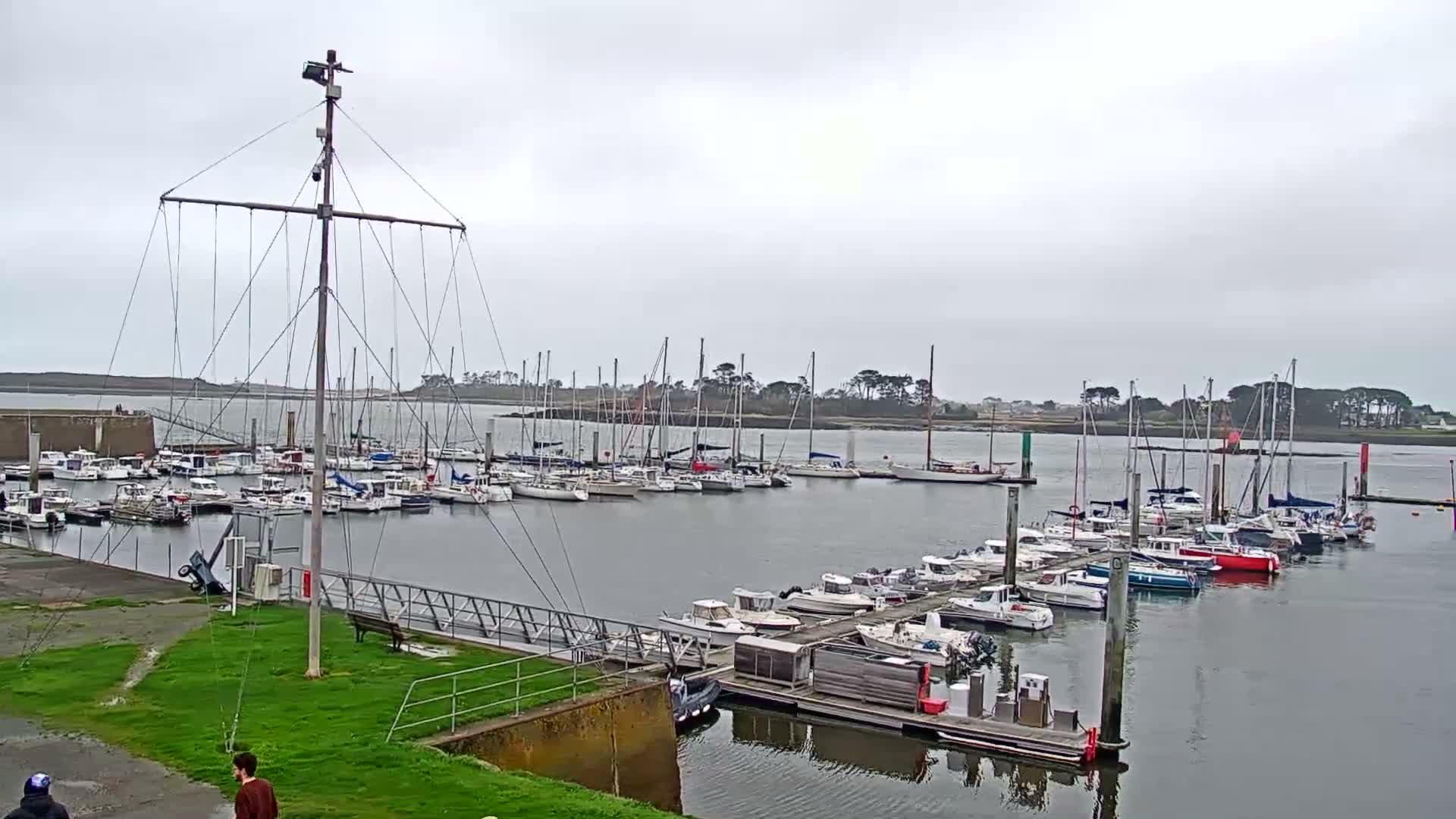 Landeda, Port de l'Aber Wrac'h Marine Live Cam - L'Aber Wrac'h, Landéda, Brest, Finistere, Bretagne, France