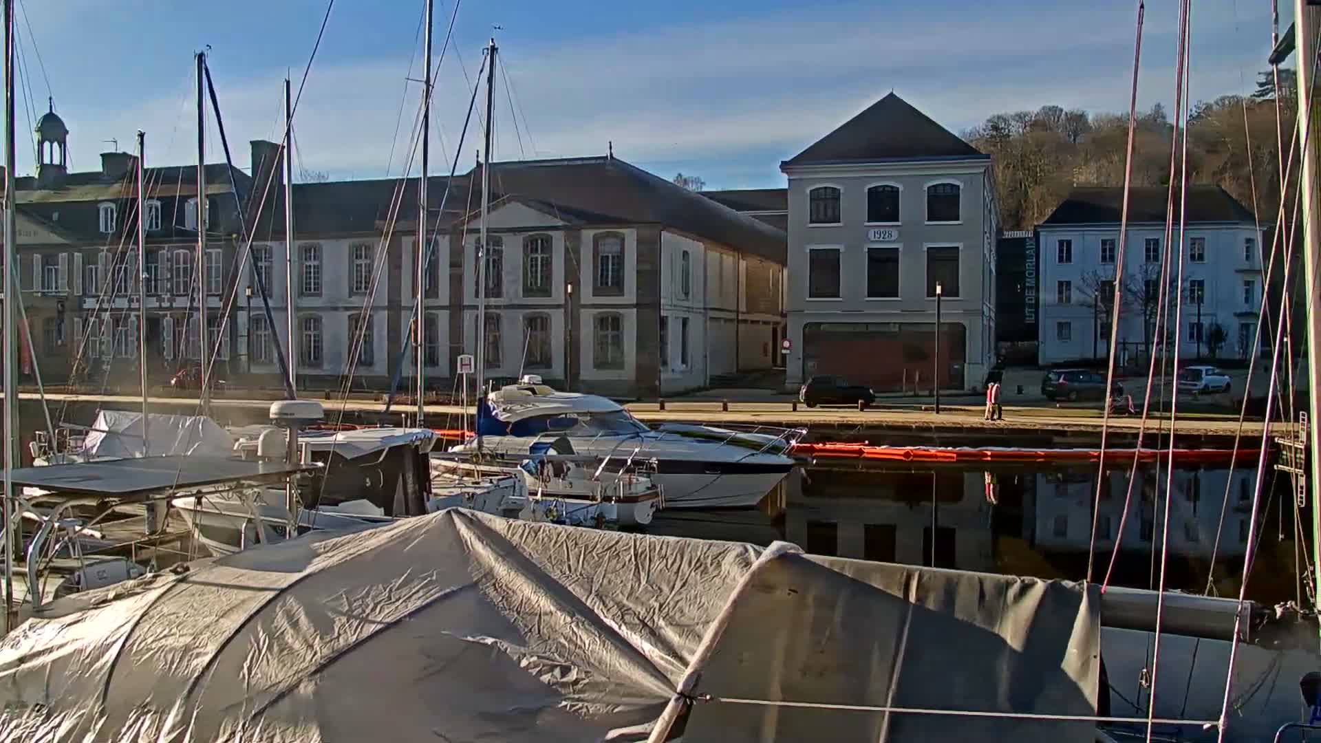 Morlaix City & Port de Morlaix Marine Live Cam - Coat Serho, Morlaix, Finistère, Bretagne, France