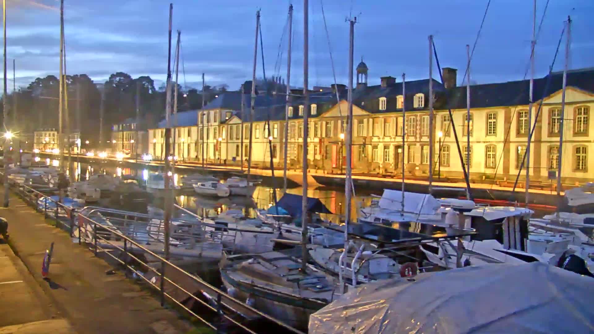 Morlaix City & Port de Morlaix Marine Live Cam - Coat Serho, Morlaix, Finistère, Bretagne, France