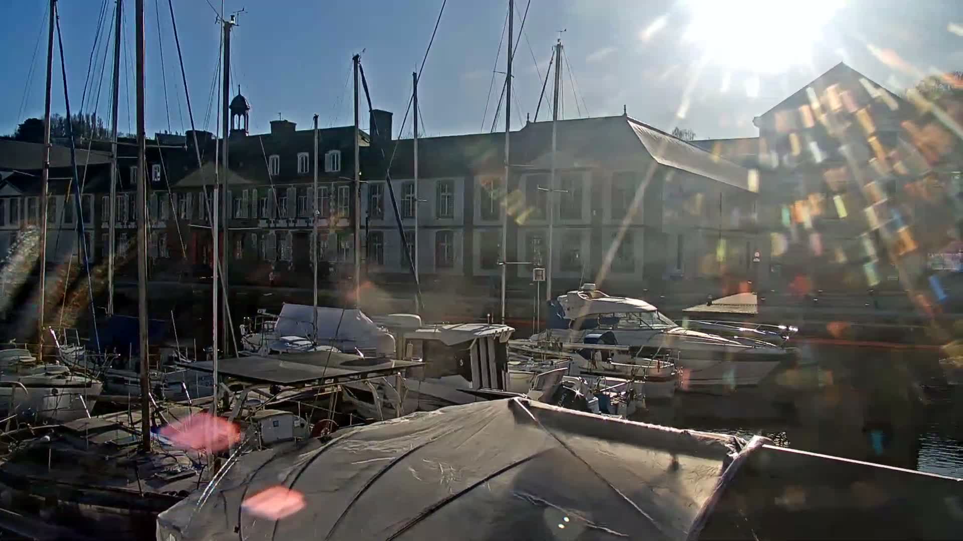 Morlaix City & Port de Morlaix Marine Live Cam - Coat Serho, Morlaix, Finistère, Bretagne, France