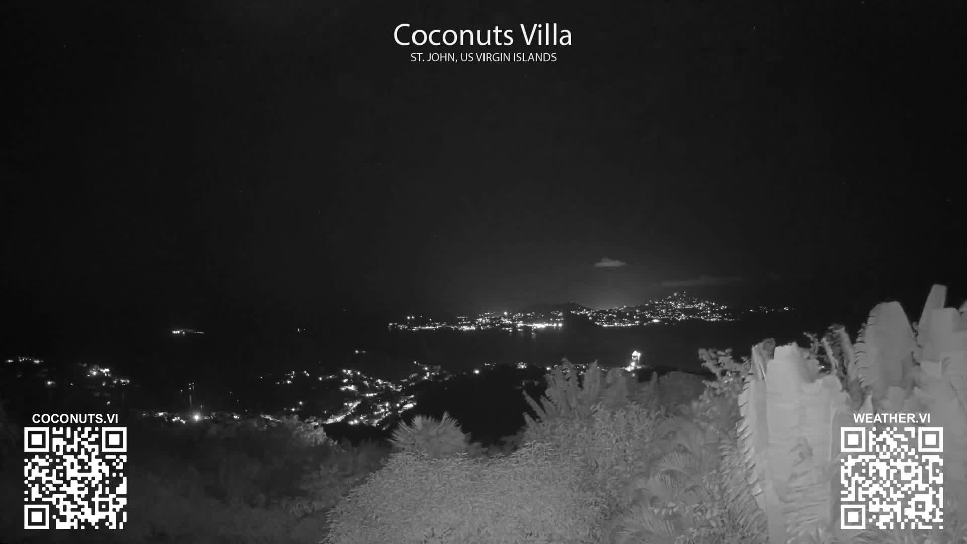 St. John, Cruz Bay St. Thomas Island View & Pillsbury Sound from Gift Hill Live Cam - Cruz Bay, St. John, United States Virgin Islands, USAGifft Hill, St. John, US Virgin Islands 2025-11-20 22:37