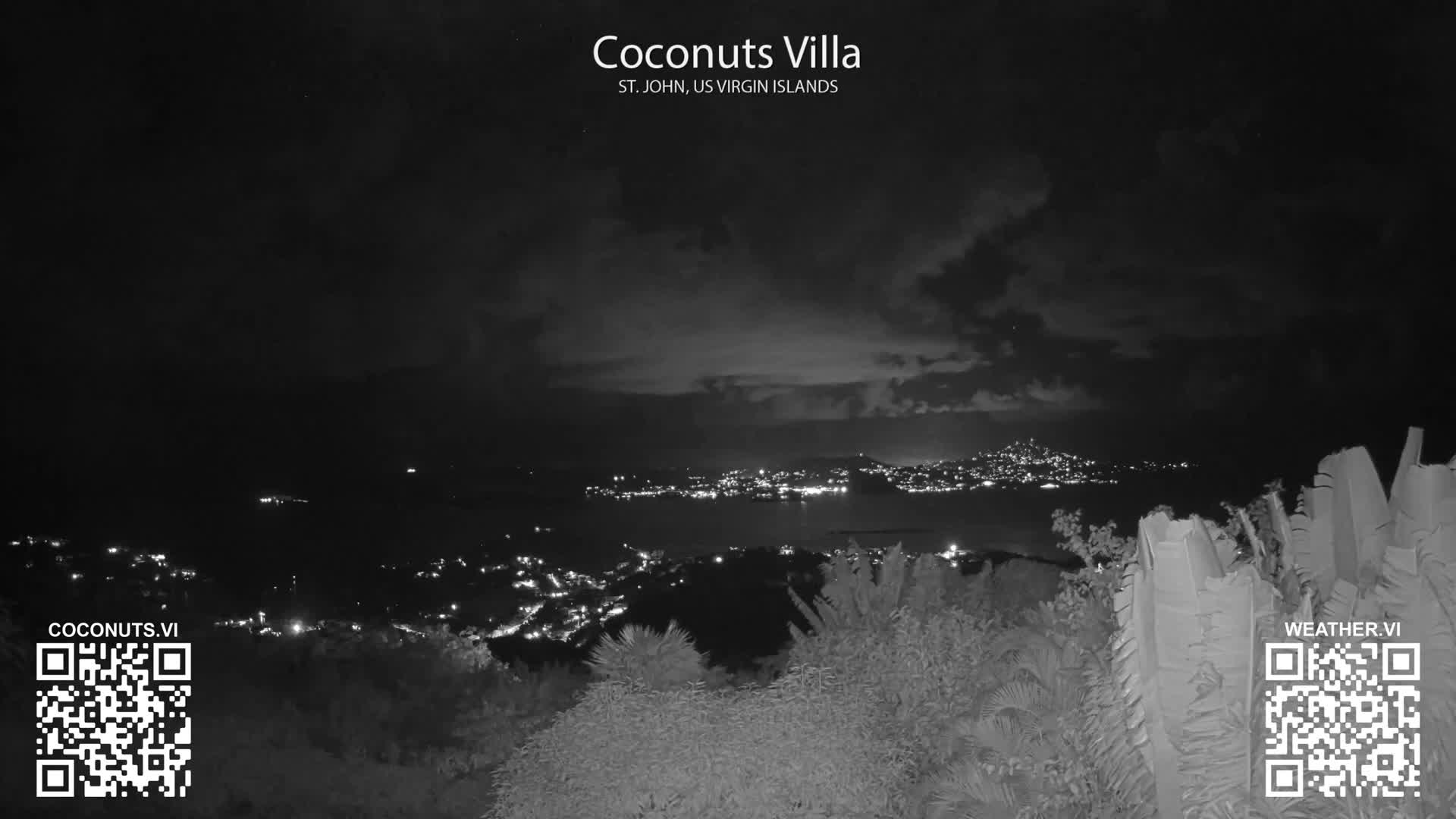 St. John, Cruz Bay St. Thomas Island View & Pillsbury Sound from Gift Hill Live Cam - Cruz Bay, St. John, United States Virgin Islands, USAGifft Hill, St. John, US Virgin Islands 2025-11-20 22:37
