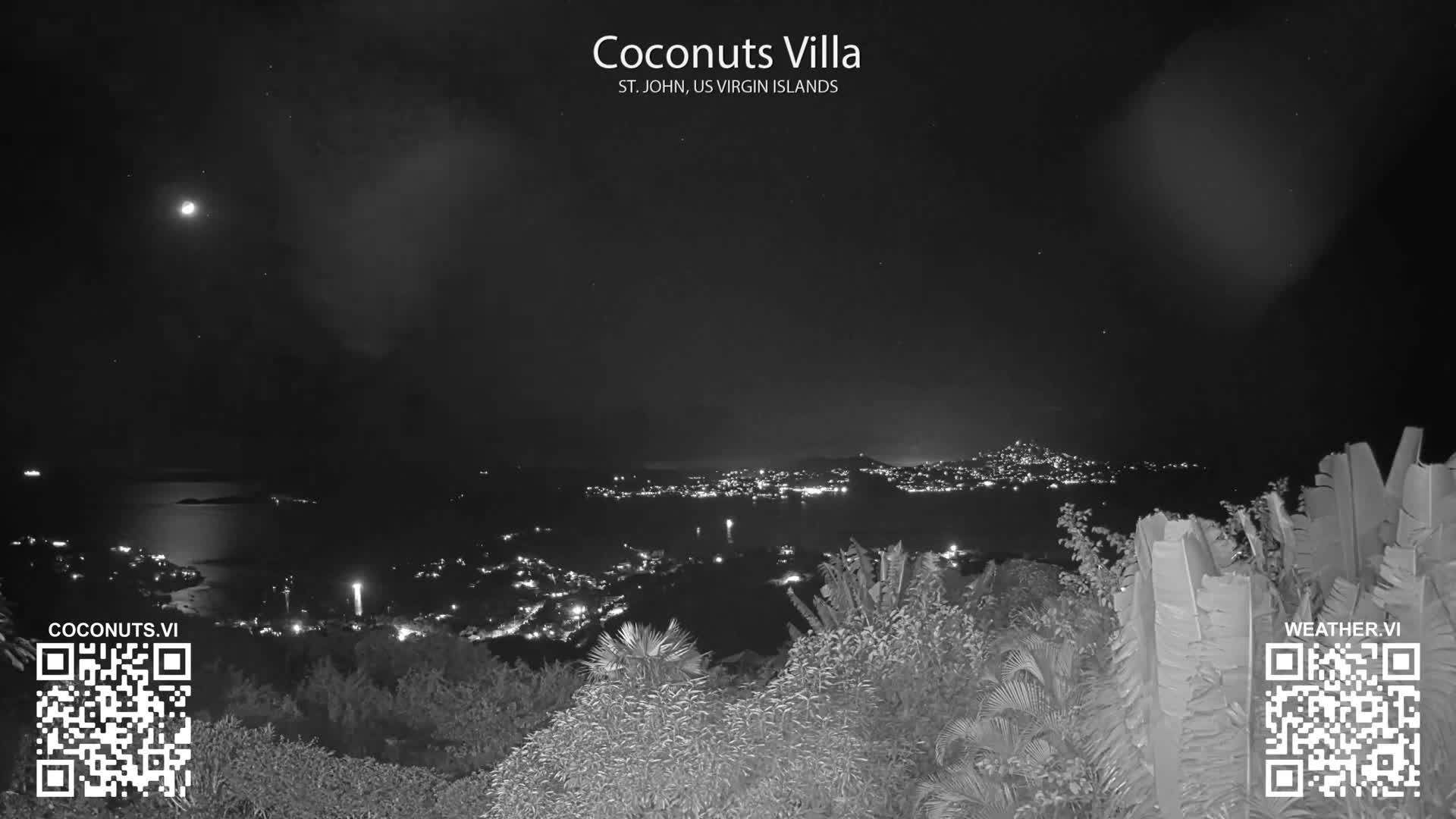 St. John, Cruz Bay St. Thomas Island View & Pillsbury Sound from Gift Hill Live Cam - Cruz Bay, St. John, United States Virgin Islands, USAGifft Hill, St. John, US Virgin Islands 2025-11-20 22:37