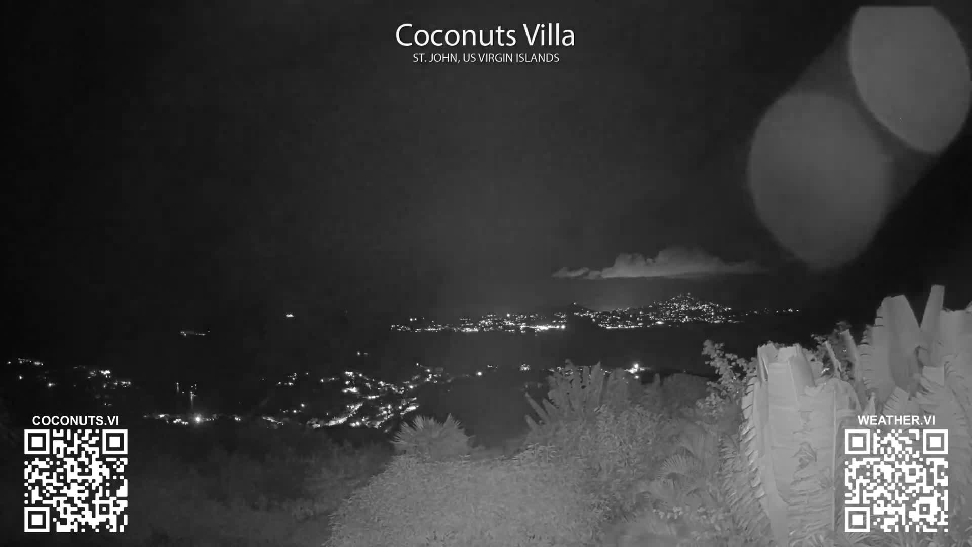 St. John, Cruz Bay St. Thomas Island View & Pillsbury Sound from Gift Hill Live Cam - Cruz Bay, St. John, United States Virgin Islands, USAGifft Hill, St. John, US Virgin Islands 2025-11-20 22:37