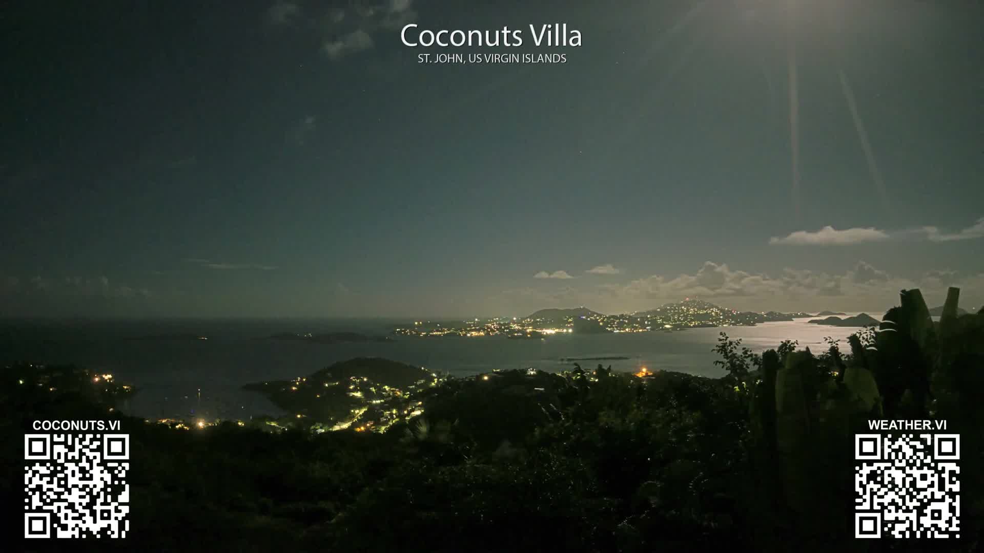 St. John, Cruz Bay St. Thomas Island View & Pillsbury Sound from Gift Hill Live Cam - Cruz Bay, St. John, United States Virgin Islands, USAGifft Hill, St. John, US Virgin Islands 2025-11-20 22:37