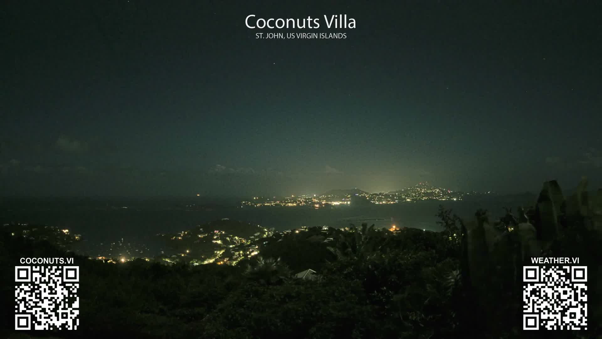 St. John, Cruz Bay St. Thomas Island View & Pillsbury Sound from Gift Hill Live Cam - Cruz Bay, St. John, United States Virgin Islands, USAGifft Hill, St. John, US Virgin Islands 2025-11-20 22:37
