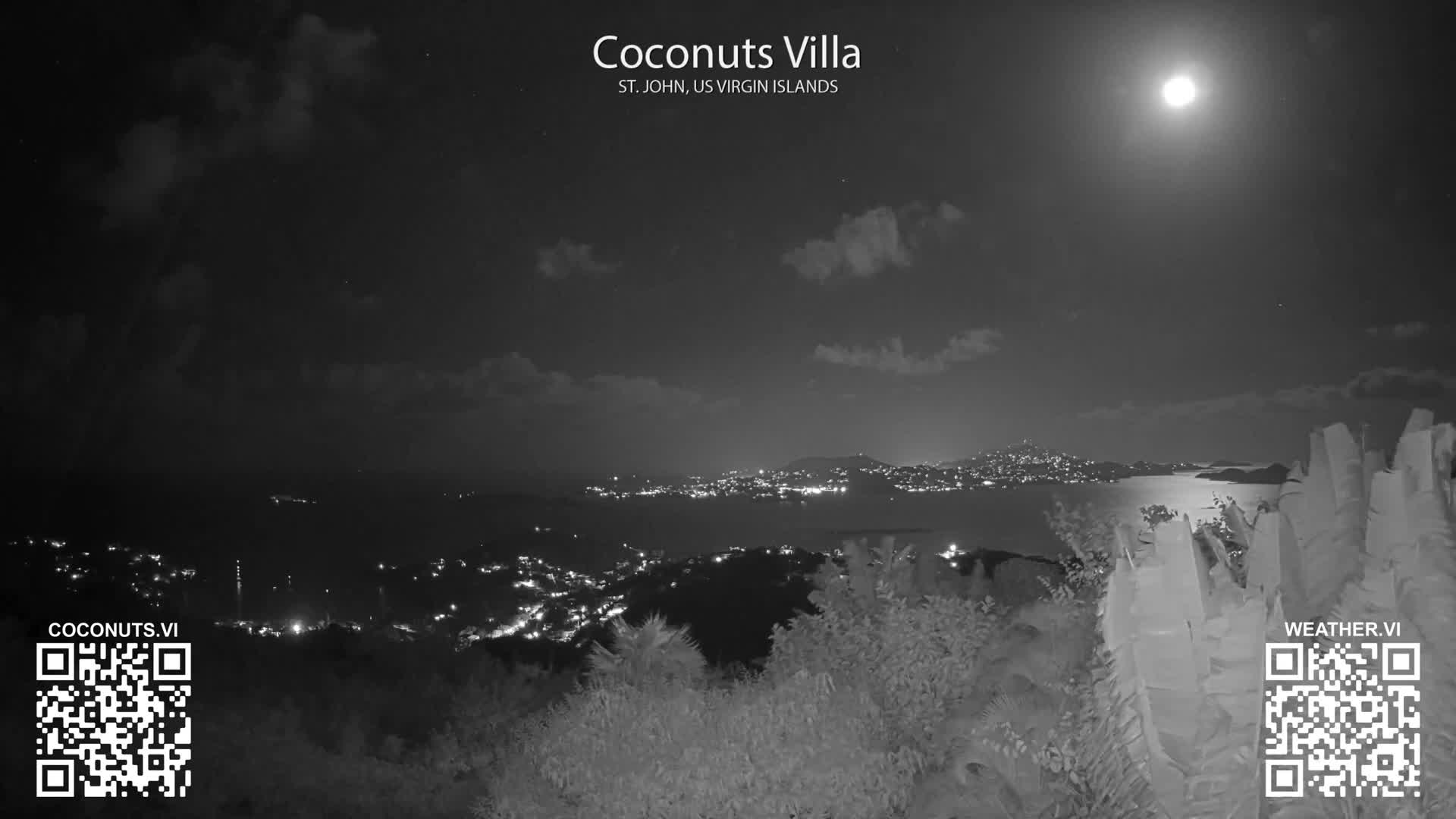 St. John, Cruz Bay St. Thomas Island View & Pillsbury Sound from Gift Hill Live Cam - Cruz Bay, St. John, United States Virgin Islands, USAGifft Hill, St. John, US Virgin Islands 2025-11-20 22:37